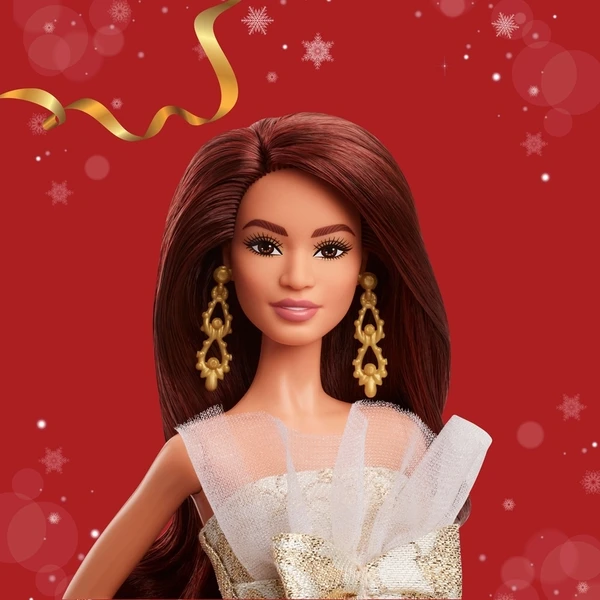 Vianočná bábika Mattel Barbie Signature 2025 Holiday - Rusovláska - Hračky - Obrázok 340J000K01