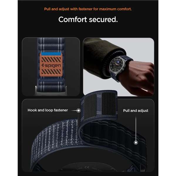 Spigen Fabric Band remienok (suchý zips) Samsung Galaxy Watch8 46/44/40mm námornícka modrá - Remienky - Obrázok 34141484d9d640e4b5400efd03930a2c