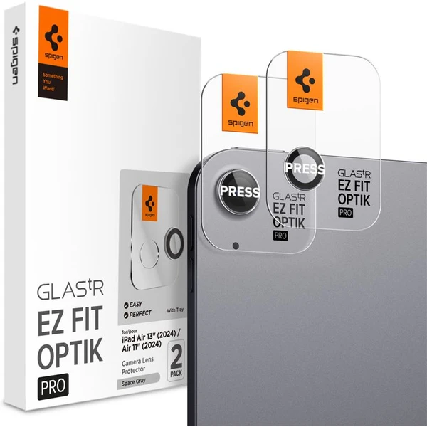 Spigen Glass tR EZ Fit Optik Pro sklo na fotoaparát iPad Air 13"/ iPad Air 11" (2024-2026) sivé - Ochranné fólie a sklo - Hlavný obrázok