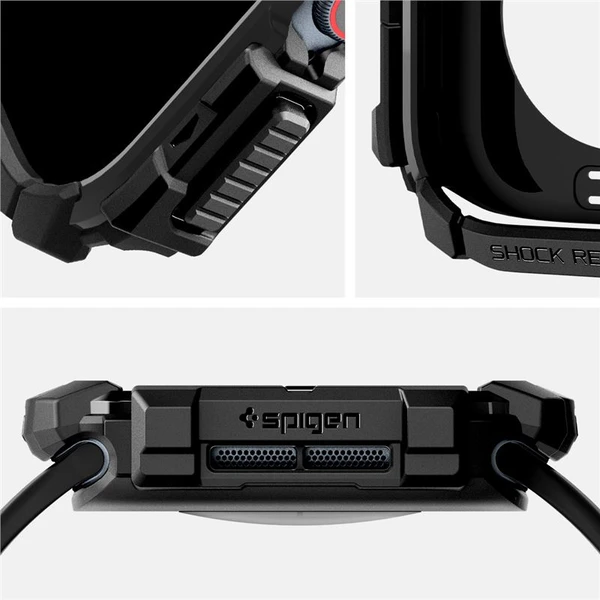 Spigen Rugged Armor kryt pre Apple Watch 10/11 (42mm) matne čierny - Puzdra - Obrázok 341c7cab29d248a6be66135becb7d7ab