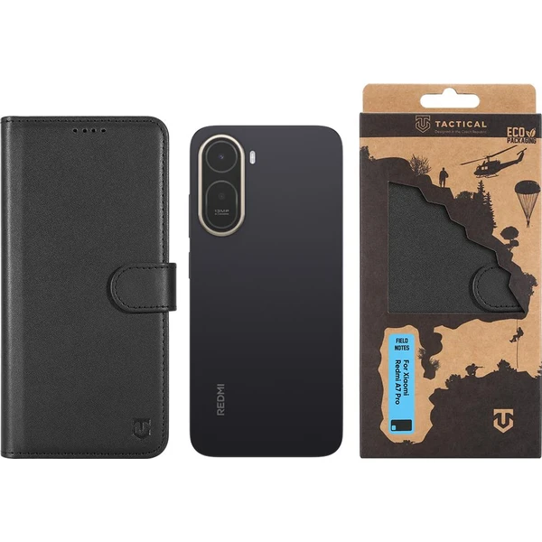 Tactical Field Notes pre Xiaomi Redmi A7 Pro Black - Puzdra - Obrázok 3426523de3a246c18d7f5ebe23a281df