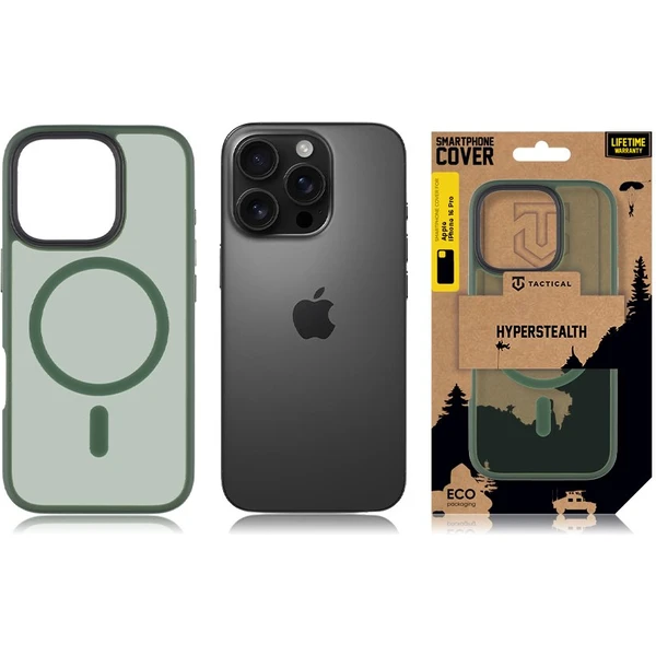 Tactical MagForce Hyperstealth Kryt pre iPhone 16 Pro Forest Green - Puzdra - Obrázok 34406b821b174f4dacb497b54d1a96ff