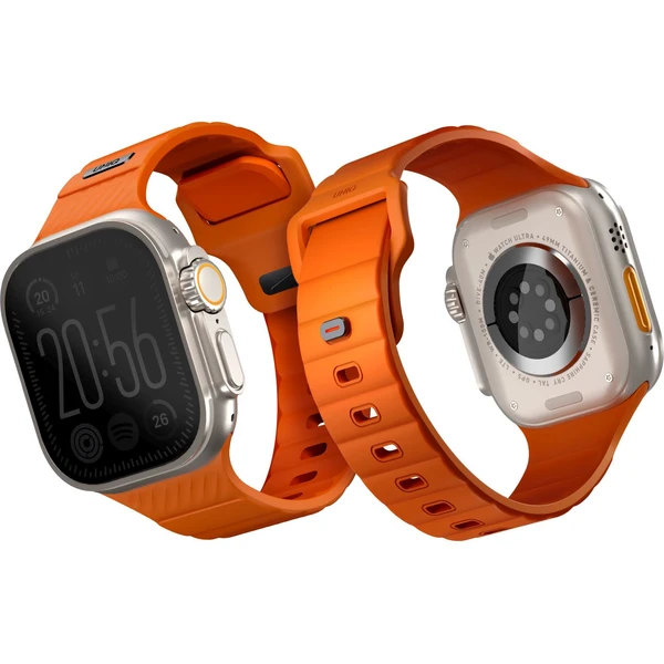 UNIQ Stride FKM Rubber vodeodolný remienok Apple Watch 49/45/44/42mm oranžový - Remienky - Obrázok 347f04005bed4533b32b4d5037f93c61