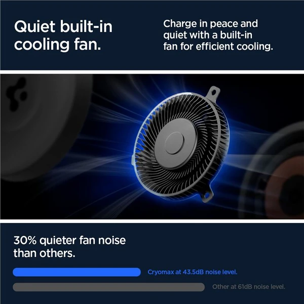 Spigen OneTap Pro 3 Cryomax Airvent Hook MagSafe držiak do auta s chladením, čierny - Držiaky - Obrázok 3498d3369df447dfa03faa6495cc5784