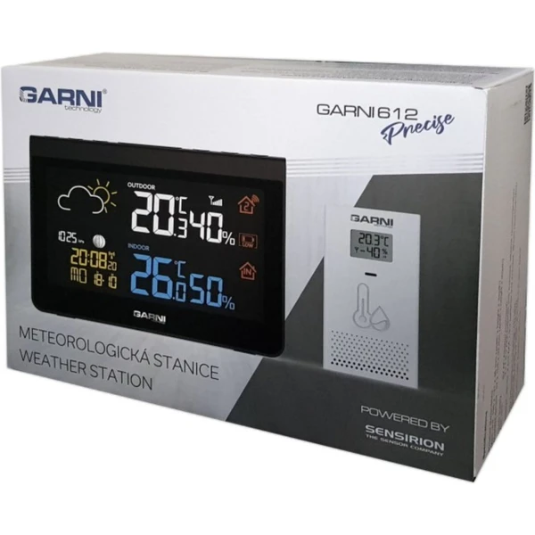GARNI 612 Precise Meteorologická stanica čierna - Meteorologické stanice - Obrázok 34D5000N01