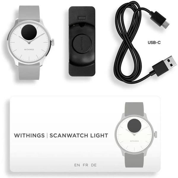 Withings ScanWatch Light 37mm biele - Inteligentné hodinky - Obrázok 34E7000701