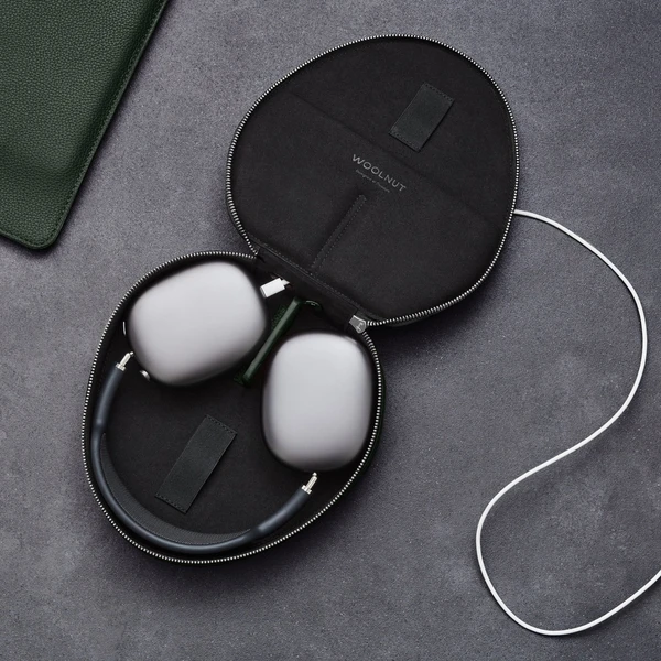 Woolnut kožené puzdro pre AirPods Max zelené - Puzdra - Obrázok 34KR100501