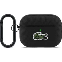 Lacoste Petit Pique Croc Logo Patch Puzdro pre AirPods Pro 3 čierne - Puzdra