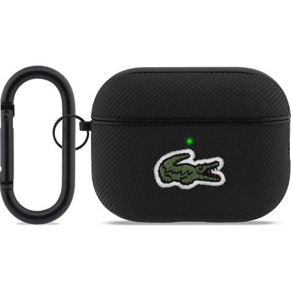 Lacoste Petit Pique Croc Logo Patch Puzdro pre AirPods Pro 3 čierne - Puzdra - Hlavný obrázok