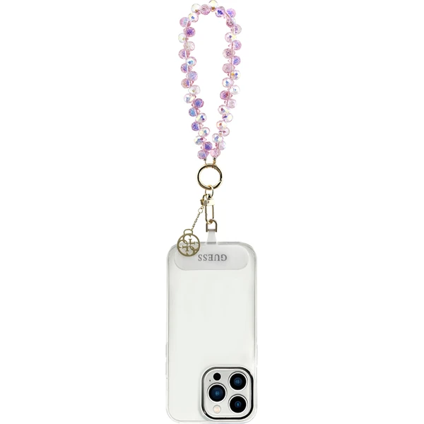 Guess univerzálny popruh na ruku Crystals 4G Charm ružový - Popruhy a crossbody - Obrázok 34cdbcb352194cc5ab4c3bb11458d4ba