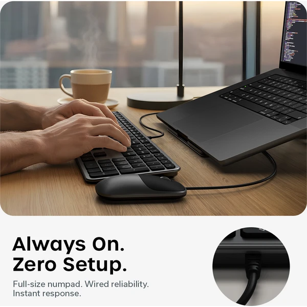 Satechi Slim CLX3 Wired Combo (Keyboard and Mouse) - US English - Space Black - Klávesnicové sety - Obrázok 34debfd40cfc413eaf5a0a28882784e7