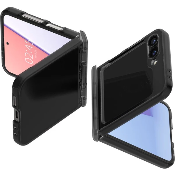 Spigen Ultra Hybrid Pro krytý Samsung Galaxy Z Flip6/Z Flip7 FE sivý - Puzdra - Obrázok 350f639ded1e4ca4b7c0a456640ae0ad