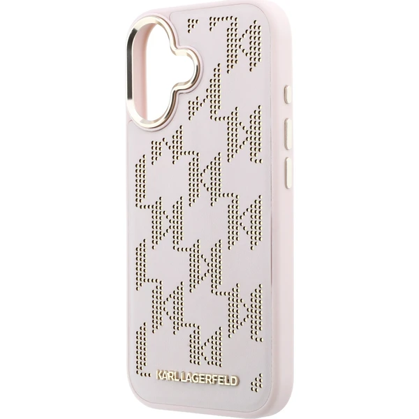 Karl Lagerfeld PU Perforated Monogram MagSafe Zadný Kryt pre iPhone 17 Pink - Puzdra - Obrázok 351057f120a946d89406404feba2fcf9