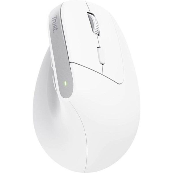 Trust BAYO+ bezdrôtová ergonomická myš biela