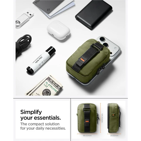 Spigen Portable Organizer Pouch TintapZip MagSafe organizér olivovo zelený - Organizéry - Obrázok 355a919f9bda4bb99a59b9fac058f1c5