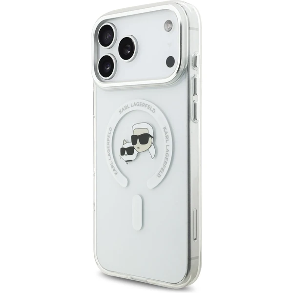 Karl Lagerfeld IML K&CH Heads Metal Frame MagSafe kryt iPhone 17 Pro Max číry - Puzdra - Obrázok 3582d41735e944bf8a7ccf48353660cf