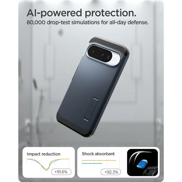 Spigen Tough Armor MagSafe kryt Google Pixel 10/10 Pro sivý - Puzdra - Obrázok 358a96e9c9d14639ab1d18da546a18cf