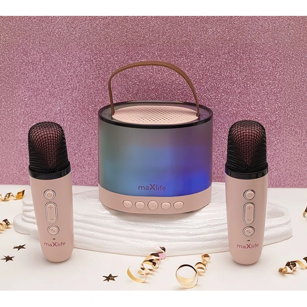 Maxlife MXKS-200 Bluetooth karaoke set ružový - Reproduktory - Obrázok 35ER000K01