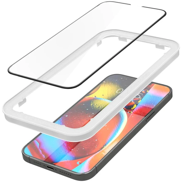 Spigen tR Align Master tvrdené sklo 2ks iPhone 14 Plus/13 Pro Max čierne - Ochranné fólie a sklo - Obrázok 35EWF00101