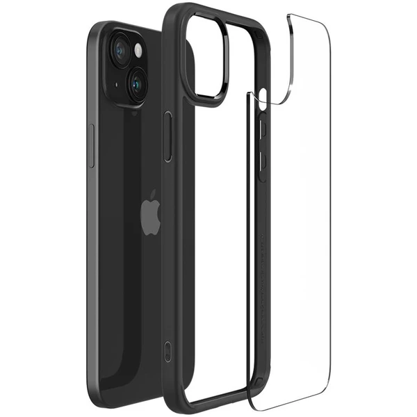 Spigen Ultra Hybrid kryt iPhone 15 matne čierny - Puzdra - Obrázok 35T8000601