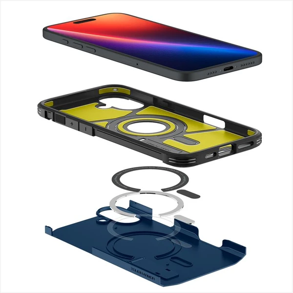 Spigen Tough Armor MagSafe kryt iPhone 16 navy blue - Puzdra - Obrázok 35ab0900af30495f9154077a6e942e01