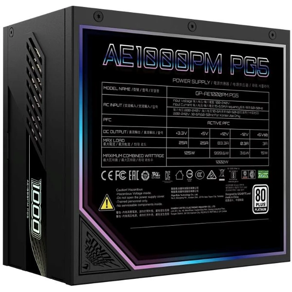 GIGABYTE AORUS ELITE P1000W 80+ Platinum čierny - Zdroje - Obrázok 35cc4db63877480ea23d2696017154ff