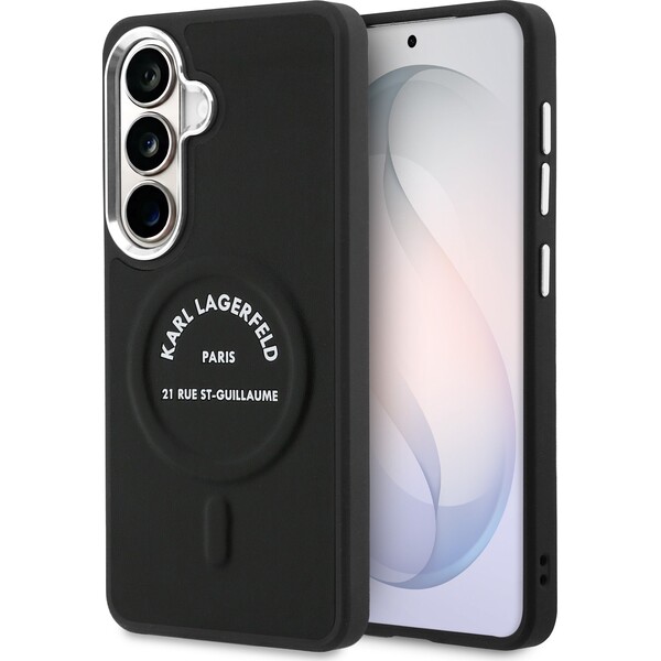 E-shop Karl Lagerfeld PU RSG Logo Magnetický kryt Samsung Galaxy S26 čierny