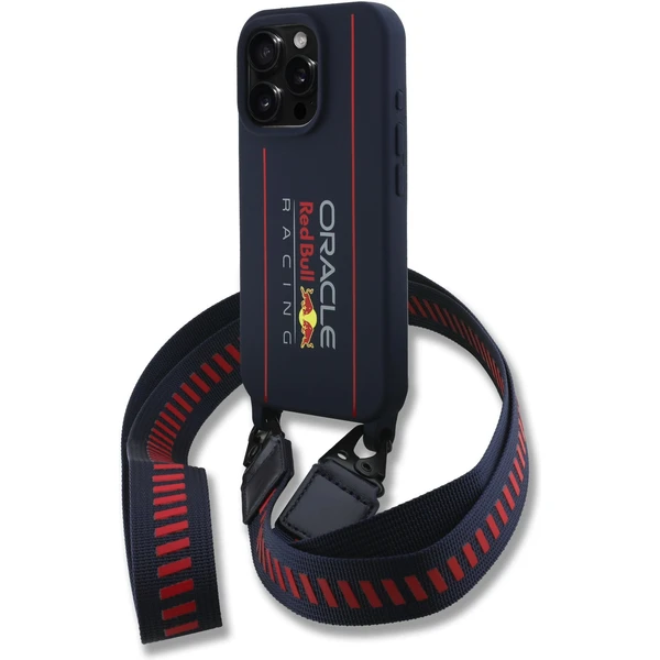 Oracle Red Bull Racing Silicone Vertical Logo MagSafe zadný kryt + Crossbody popruh iPhone 16 Pro Ma - Puzdra - Hlavný obrázok