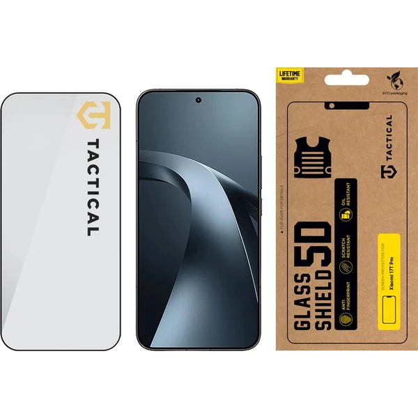 Tactical Glass Shield 5D sklo pre Xiaomi 17T Pro Black - Ochranné fólie a sklo - Obrázok 35fc65a4c1604a63aaa8ae0930e05def