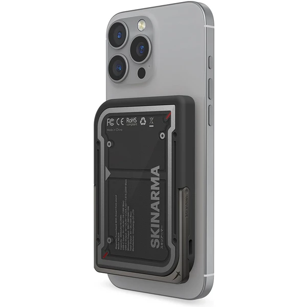 SKINARMA Nexus Mecha MagSafe powerbanka so stojanom, USB-C, PD (5000 mah) čierna - Powerbanky - Obrázok 36159f8e3ed84cecbc8e38971479c53f