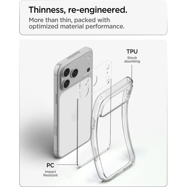 Spigen Ultra Hybrid kryt iPhone 18 Pro/17 Pro crystal clear - Puzdra - Obrázok 36172eb4dd814b219cf601f785f951fb