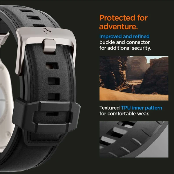 Spigen DuraPro Armor PU remienok Apple Watch Ultra 49/45/44/42mm čierny - Remienky - Obrázok 36279eab89544403a38873d380c2e215