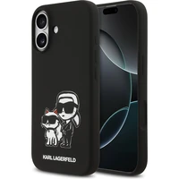 Karl Lagerfeld Liquid Silicone K&CH Sketch MagSafe kryt iPhone 17 čierny - Puzdra