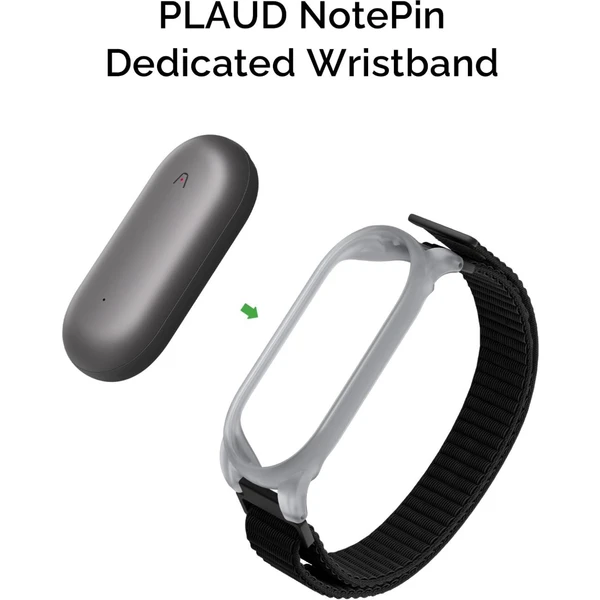 Plaud Note Pin Wristband náramok čierny - Puzdra - Obrázok 363f444d48b74d7da95aea5d5264d8ce