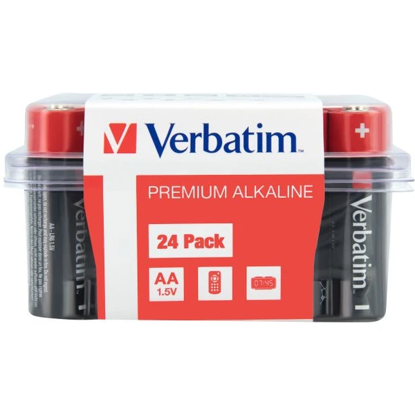 Verbatim AA alkalická batéria LR6 (24 ks) - Batérie - Hlavný obrázok