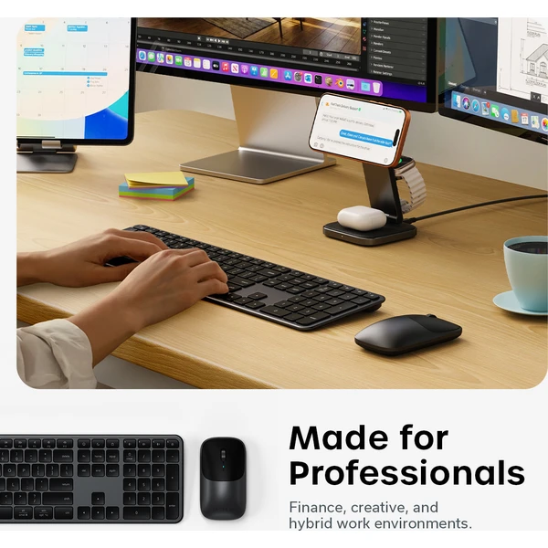 Satechi Slim CEX3 Wireless Combo ((Keyboard and Mouse) - US English - Space Black - Klávesnicové sety - Obrázok 365030cf5ca64ccc948efd3007f1374b