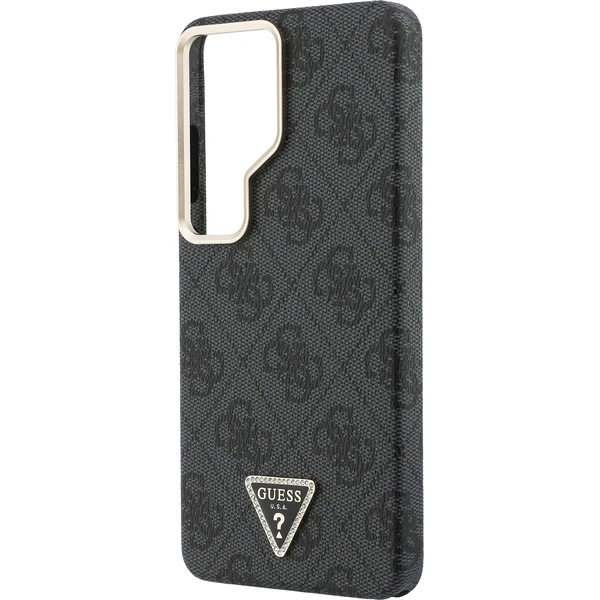 Guess PU Leather 4G Strass Trojuholníkové logo zlatý rám magnetický kryt Samsung Galaxy S26 Ultra si - Puzdra - Obrázok 367065a9184341cb9403c589ca6cb9dd