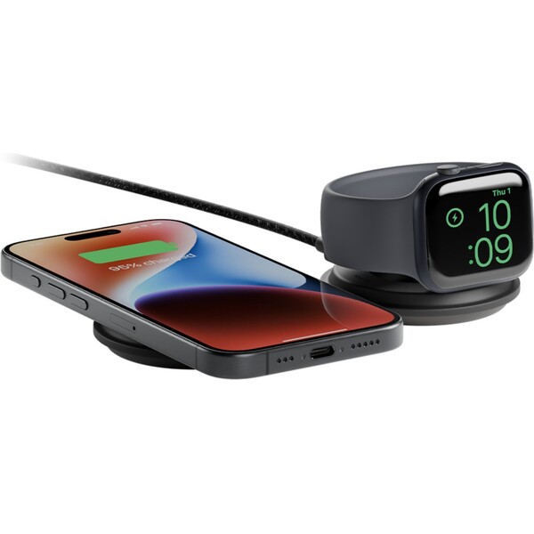 Native Union Voyage 2v1 Qi2 (MagSafe) bezdrôtová nabíjačka čierna