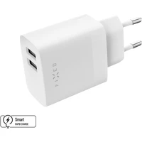 FIXED nabíjačka s 2x USB-A, 17W, biela - Nabíjačky