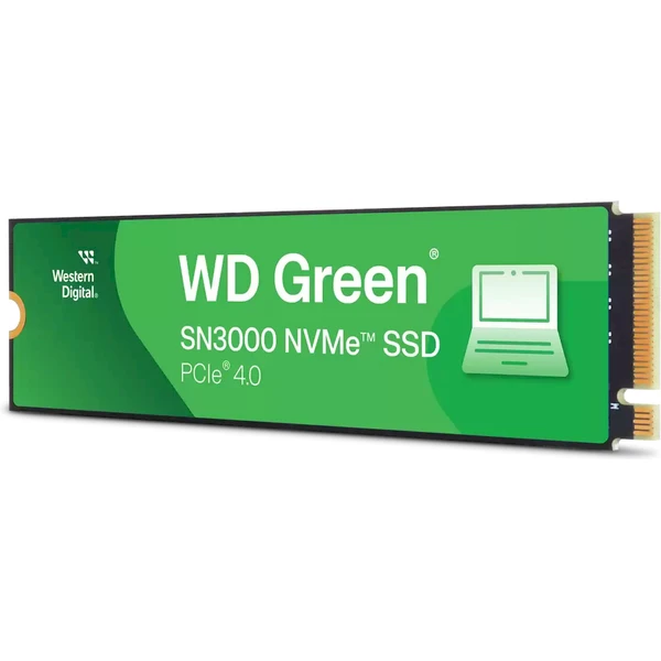 WD GREEN SSD 500GB SN3000 PCIe Gen4x4 M.2 2280 - SSD - Obrázok 36IF000L01