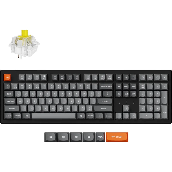 Keychron K10 Max herná klávesnica (US) čierna - Klávesnice - Hlavný obrázok