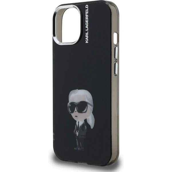 Karl Lagerfeld IML Aquarelle Karl kryt iPhone 15 čierny - Puzdra - Obrázok 36a4a368b8d4462fb298a898fde003e5