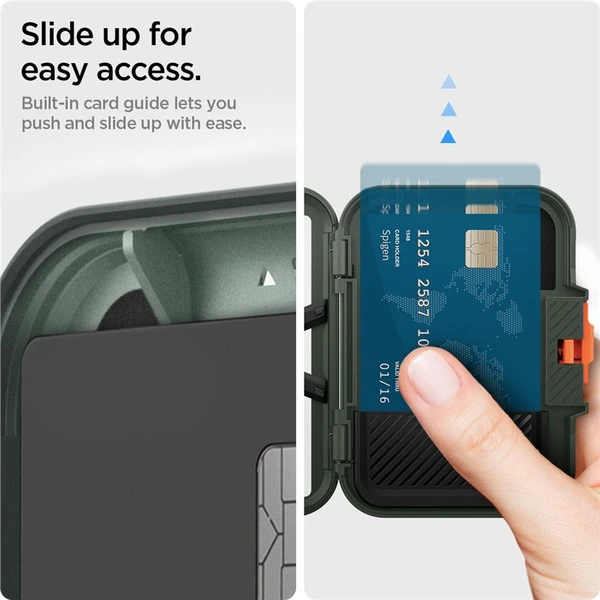 Spigen Lock Fit MagSafe Wallet peňaženka tmavo zelená - Peňaženky - Obrázok 36cd32ac9e0a495b9ad289b89d936d14