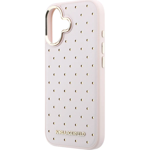 Karl Lagerfeld PU Perforated Gold Dots MagSafe Zadný kryt pre iPhone 17 Pink - Puzdra - Obrázok 36cef265d5bc49069a7e2ba6a9da86f0
