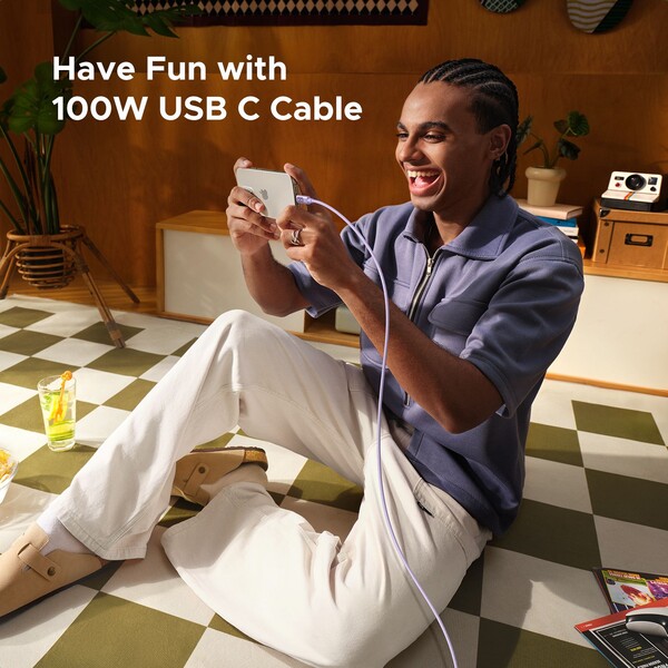 UGREEN Uno USB-C/USB-C napájací kábel 100W 1m fialový - Káble a redukcie - Obrázok 36d3a7a8578e4f6b8eadb1bcd88d308c