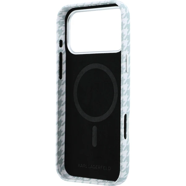 Karl Lagerfeld PU Houndstooth Resin Plate MagSafe kryt iPhone 17 Pro Max modrý - Puzdra - Obrázok 36e1707878c9416b9aa4dd99b5a4f3e1