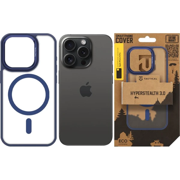 Tactical MagForce Hyperstealth 3.0 Kryt pre Apple iPhone 15 Pro Deep Blue - Puzdra - Obrázok 36f9758f2dc1459f8341e25bf40fc643