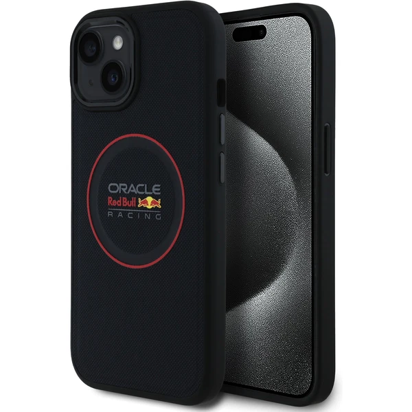 Oracle Red Bull Racing PU Leather Red Ring MagSafe kryt iPhone 13 modrý - Puzdra - Hlavný obrázok