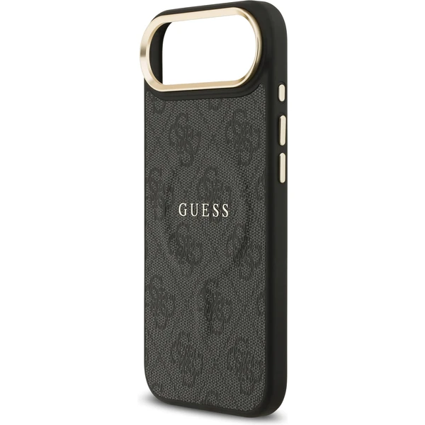 Guess PU Leather 4G Gold Frame MagSafe kryt iPhone Air čierny - Puzdra - Obrázok 3724d0c1d2224afb8d81f70623fd2cc5