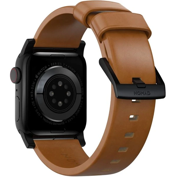 Nomad Modern Band remienok Apple Watch 46mm/49mm hnedá/čierna - Remienky - Obrázok 372d49503ea945bd82eeccb6dd8159ca
